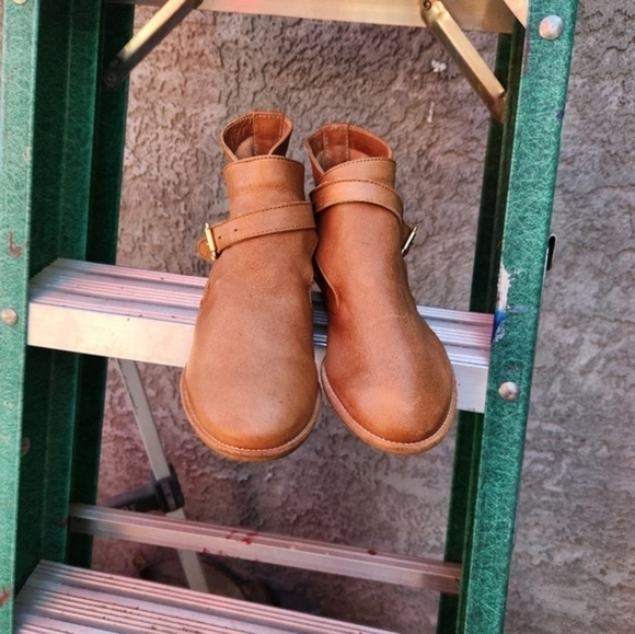 House‎ Of Harlow 1960 Holli Ankle Boot Tan Leather Buckle Strap - Picture 3 of 10